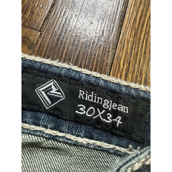 NWT Rock & Roll Denim Jeans Women's 30x34 Blue Juniors Riding Boot Cut Cowgirl - Picture 7 of 12